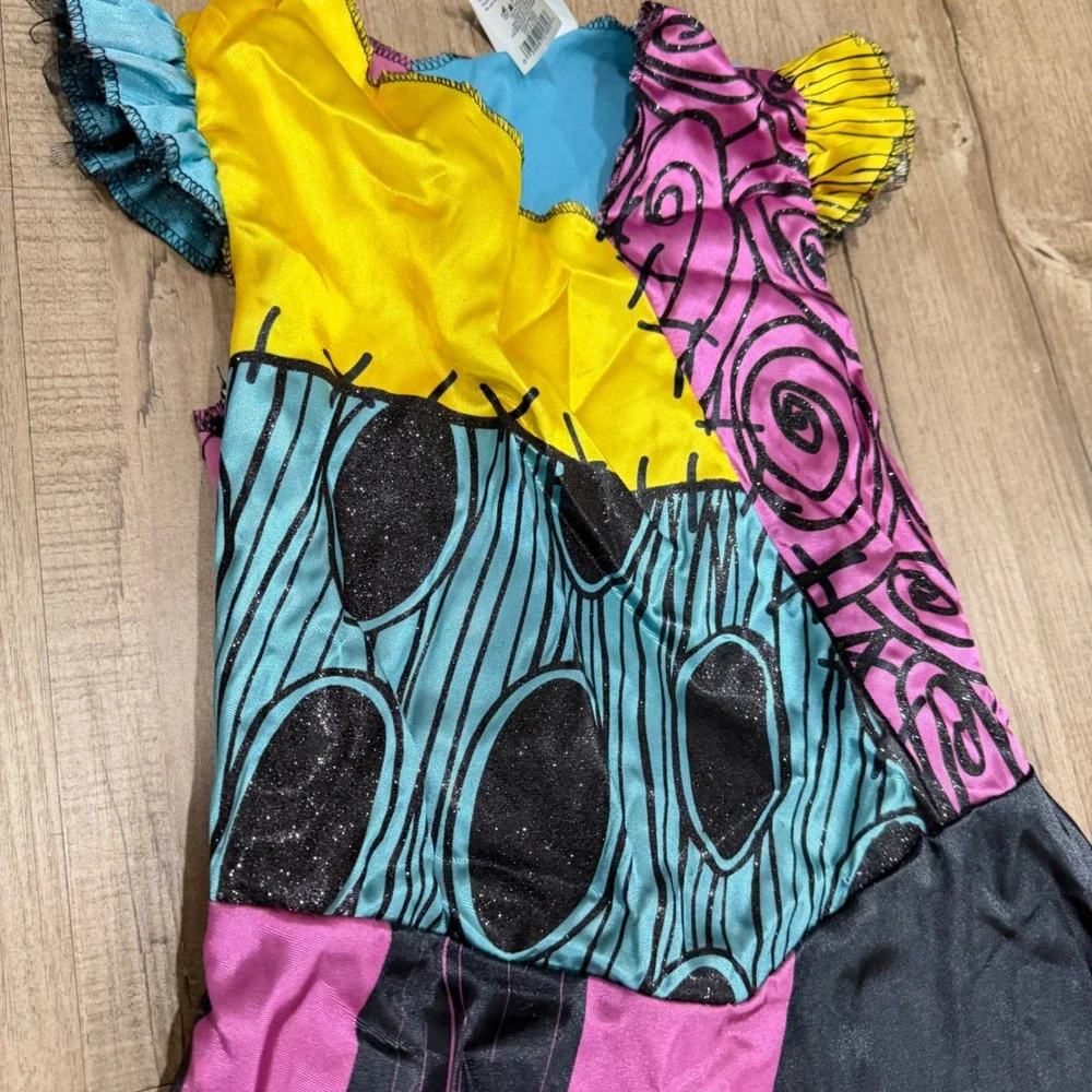 Disney Costume Girls Kids M(7-8) Patchwork Sally Nightmare Before Christmas